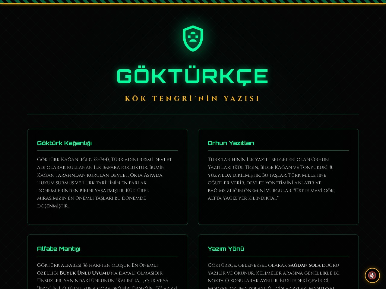 Göktürkçe Çeviri - Latin'den Göktürk Alfabesine